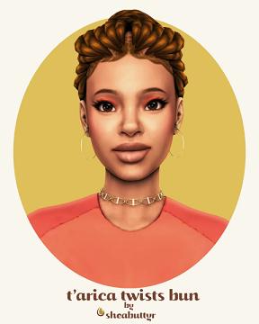 t'arica twists bun