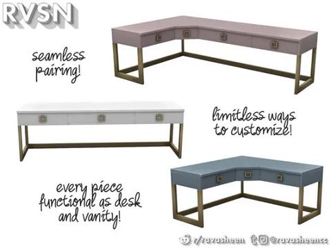 Social Distancing Desk & Vanity