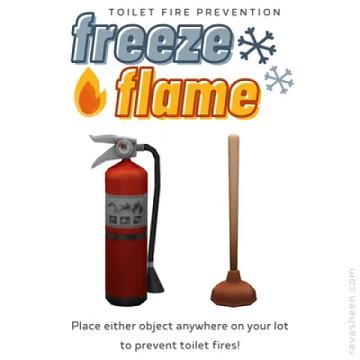 Freeze Flame – Toilet Fire Prevention