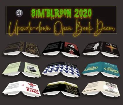Upside-down Open Book Decor