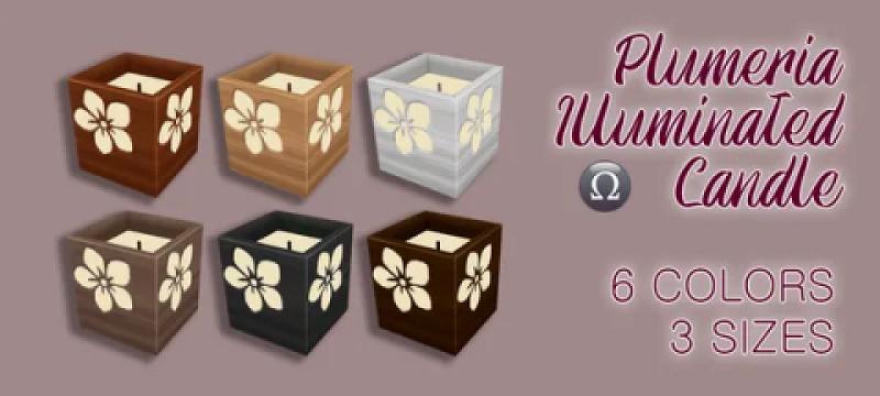 Plumeria Illuminated Candles