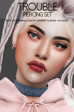 TROUBLE Piercing Set