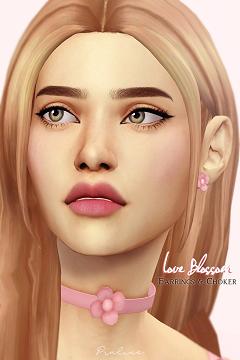 LOVE BLOSSOM Earrings & Choker