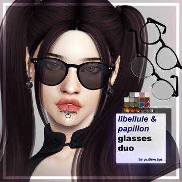 LIBELLULE & PAPILLON Glasses Duo