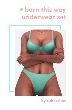 Born This Way Underwear Set