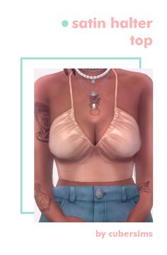 Satin Halter Top