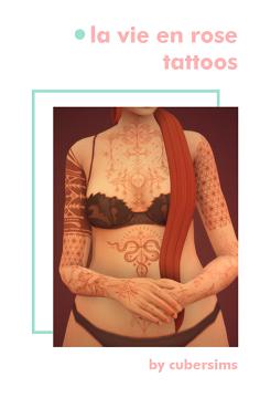 La Vie En Rose Tattoos