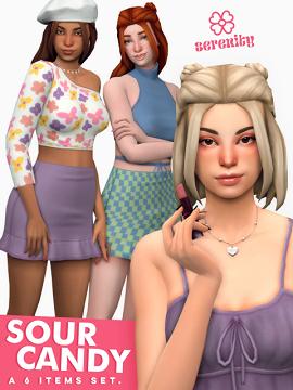 Sour Candy, a 6 item set.