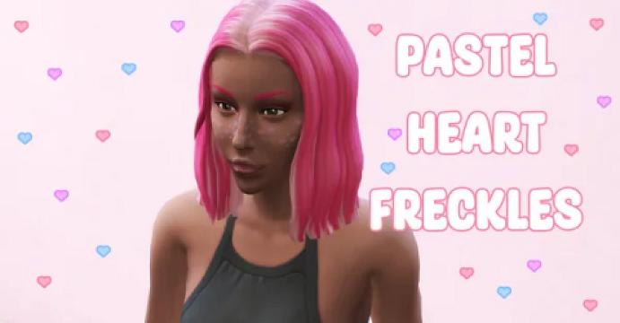 Pastel Heart Freckles