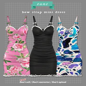 Bow Strap Mini Dress