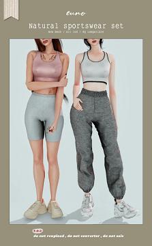 Natural sportswear set