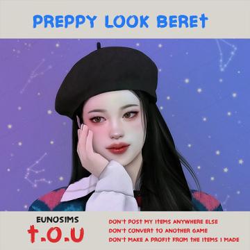 Preppy look beret