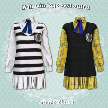 Balmain Logo vest outfit