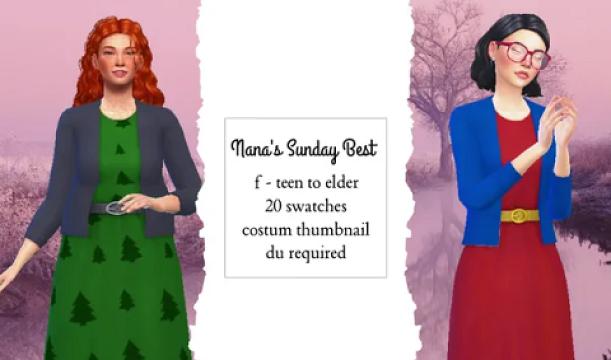 Advent Calendar, Day 06: Nana's Sunday Best