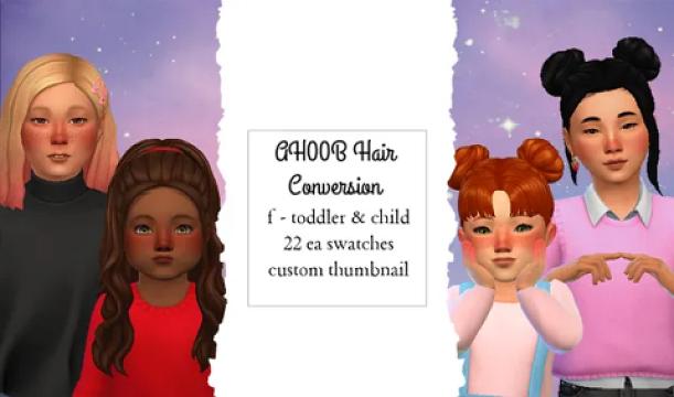 AH00B Harper, Haven & Isabella Hair Conversions