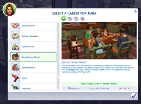 Stay-at-Home Parent(No Promotion)