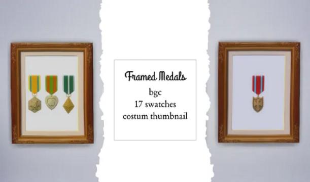 Advent Calendar, Day 01: Framed Medals