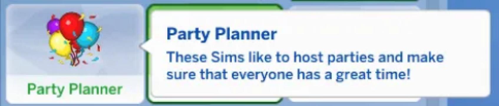 Party Planner Trait