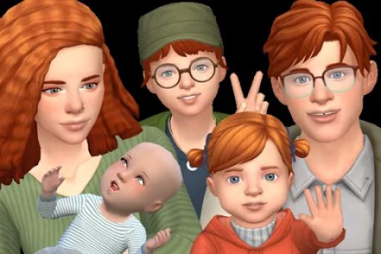 Give me Five 🖐 Family Pose Pack for the Gallery (2 Adults, Baby, Toddler, Child)