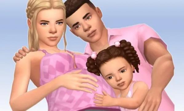 Awaiting 🌷 Family Pose for the Gallery (Pregnant)