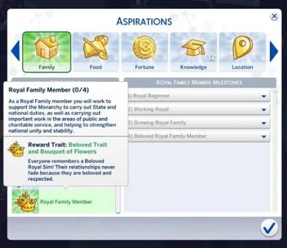 Royal Family Member Aspiration