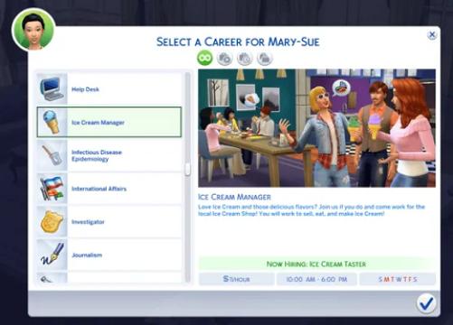 Ice Cream Manager Career