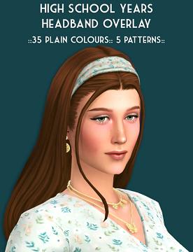 High School Years Headband Overlay