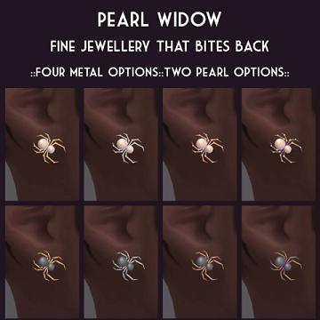Pearl Widow Earrings - Simblreen Extra