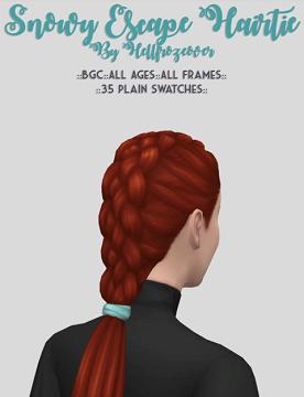 Snowy Escape Hairtie Overlay