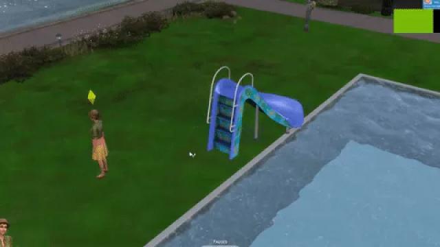 Functional pool slide