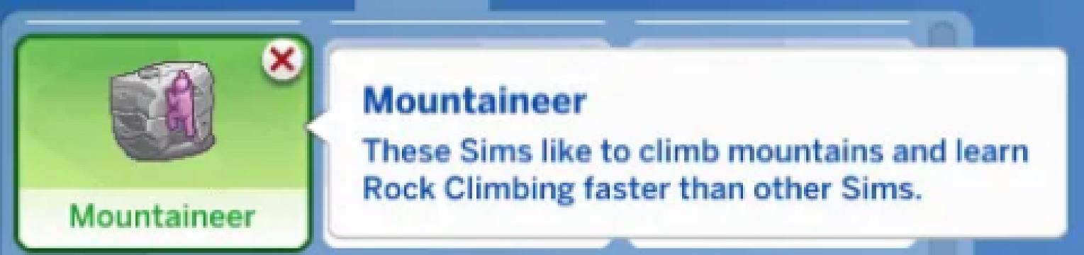 Mountaineer Trait