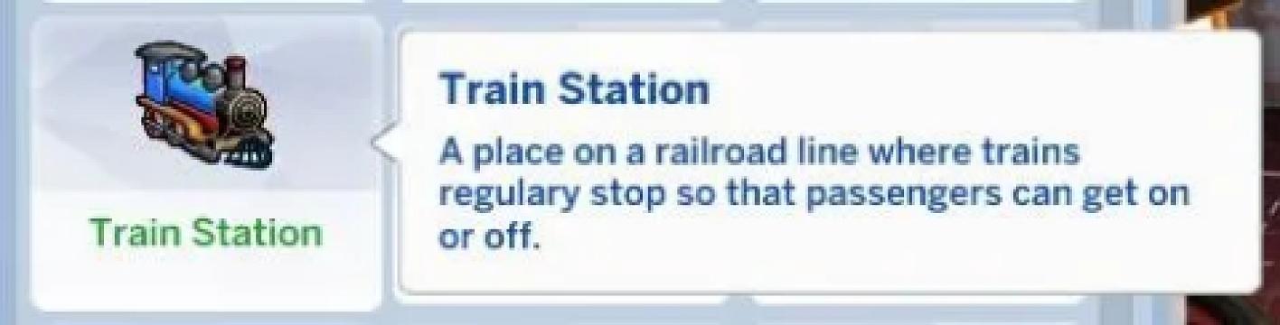 Train Station Lot Trait