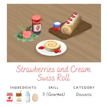 Strawberries & Cream Swiss Roll