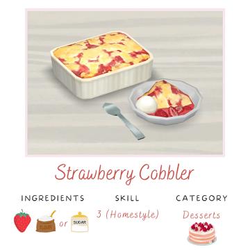 Strawberry Cobbler