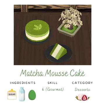 Matcha Mousse Cake
