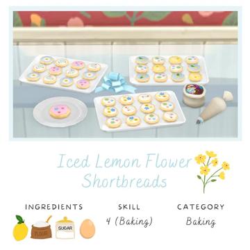 🌸 Iced Lemon Flower Shortbreads 🌸 