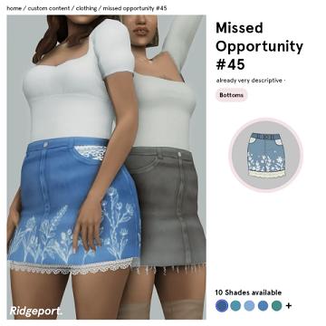 Missed Opportunity #45 Skirt •