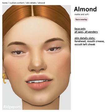 Almond Face Overlay •