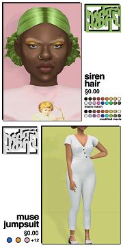 Siren Hair & Muse Jumpsuit.