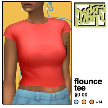 flounce tee •