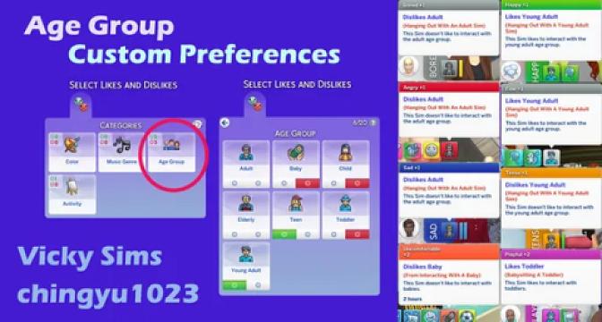 Age Group Custom Preferences V2 