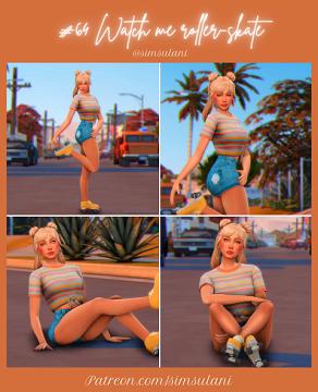 #64 Poses Pack "Watch me roller-skate"
