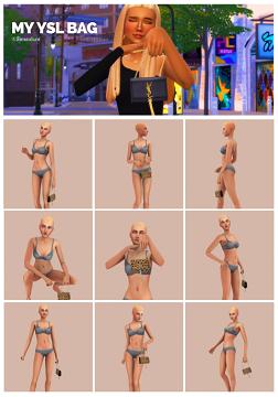 #283 Pose Pack | My YSL bag