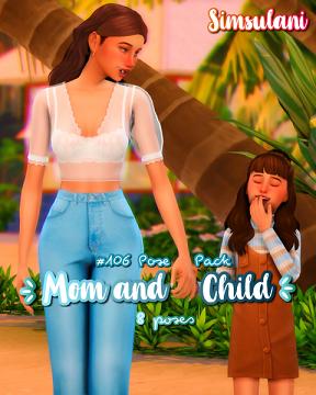#106 Pose Pack Mom & Child