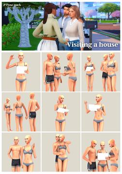 #194 Pose Pack - Visiting a house