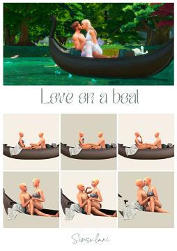 #225 Pose Pack - Love on a boat