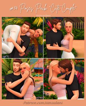 #54 Poses Pack "Cute Couple"