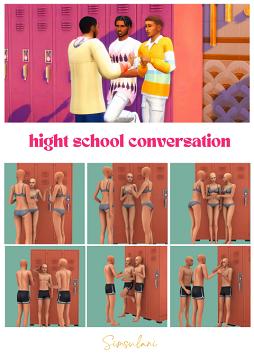 #269 Pose Pack | Hight school conversation