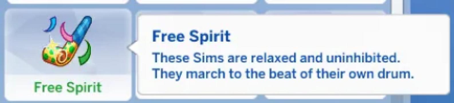 Free Spirit Trait