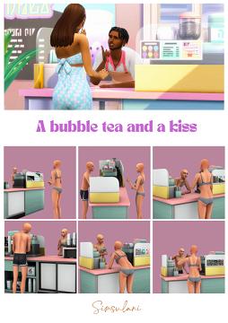 #272 Pose Pack | A bubble tea and a kiss